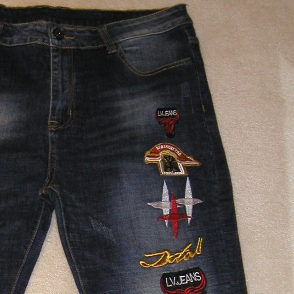 FC 2503 MEN Vouge Fashion (Size 36 Long) Distressed  Denim (Straight Leg) - Picture 3 of 16